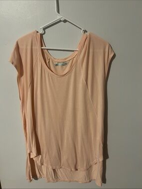 Women's Peach Cap Sleeve Tunic Top